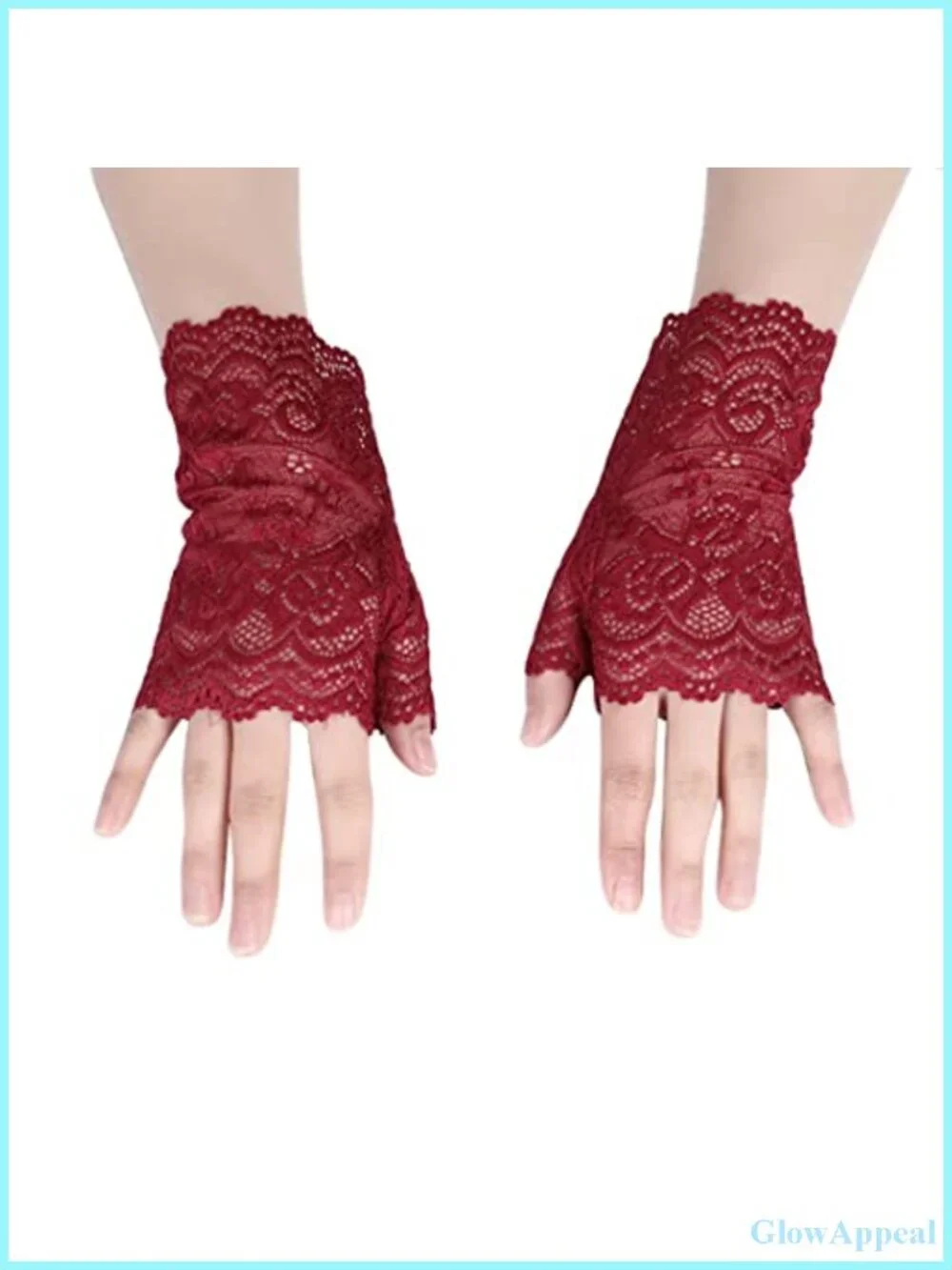 Fingerless Lace Gloves for Driving Wedding Bridal Prom Wrist Length